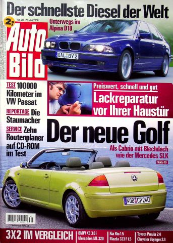 Deckblatt Auto Bild (30/2000)